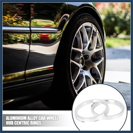 INFINAUTO 4pcs 73.1 to 63.4 mm Aluminium Alloy Car Hub Centric Rings Stylish Design
