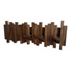 GOGREEBELL Natural Wood Wall Mounted Piano Coat Rack| Coat Rack
