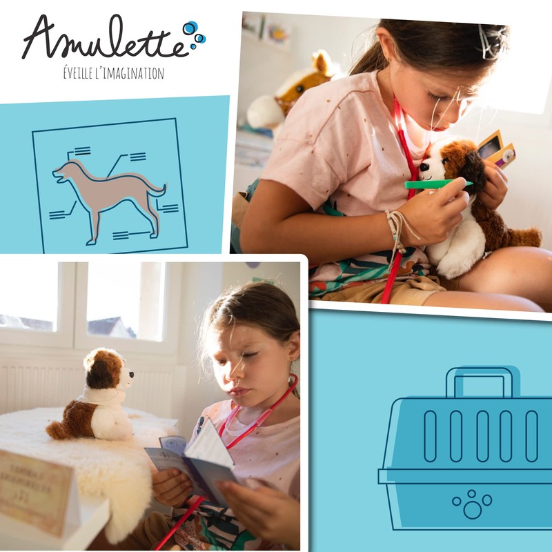 Amulette VETOP Veterinarian Like Game - Black