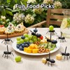 72Pcs Ant Toothpicks, Plastic Ants, Count Fake Ants for Picnic