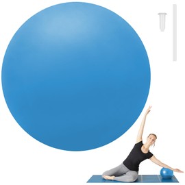 Pimoys Small Pilates Ball 9 Inch Small Exercise Ball Mini Yoga Workout Balls for Stability, Barre, Fitness, Bender, Core Training, Improves Balance (Blue)