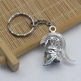 Retro Warrior Helmet Keychain