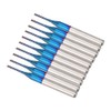 10 Piece End Mill Set Carbide Cutter Blue Corn Cutter