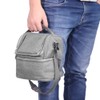 7L Portable Double Layers Insulated Bento Bag Lunchbox Tote for