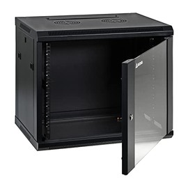 AEONS 9U Professional Wall Mount Network Server Cabinet Enclosure 19-Inch Server Network Rack 16-Inches Deep Black (Fully Assembled)