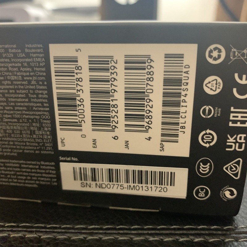 JBL CLIP 4 DIFFUSORE BLUETOOTH PORTATILE 4.2W WATERPROOF IP67 SQUAD