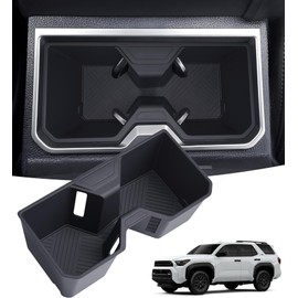 KATORN Center Console Cup Holder Inserts for Toyota 4Runner 2026 2025 (6th Gen), Interior Accessories TPE Cup Holder for 2025-2026 4 Runner, Black