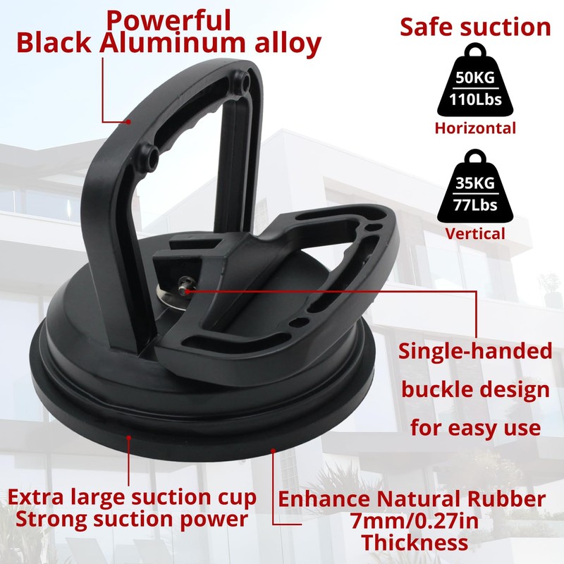 YQXIUTE Powerful Single-Claw Suction Cup - Heavy Duty Aluminum Alloy