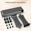 Makeup Brush Drying Rack Magnetic 12pcs Silicone Caps Foldable Makeup