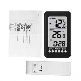 Unbranded/Generic Weather Station Weather Forecast Temperature and Humidity Color Screen Y7N3 - Thermometer Clock