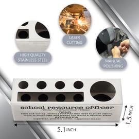 vizuzi School Resource Officer Gifts for Women, Men, School Resource Officer Appreciation Thank You Gifts, School Resource Officer Day Birthday Gifts Office Desk Pencil Holders & Pen Holders Zgg17