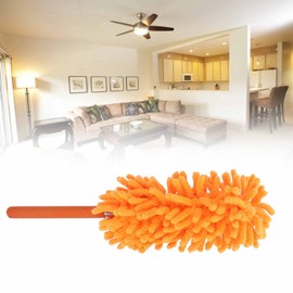 Plumero de Limpieza Plumero de Microfibra Retráctil con Mango Desmontable Y Cepillo para Limpiar Estanterías, Pantallas de Lámparas, Marcos de Fotos 72 Cm de Longitud Ampliada