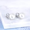 QUKE Simulated Freshwater Pearl Clip On Earrings Not Pierced Stud