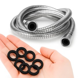 4-Pack 1/2 Inch Rubber Washer Gaskets – Flat Hose Washers for Garden Hose, Faucet, Shower Head, Leak-Proof O-Ring Seals for Plumbing and Outdoor Use