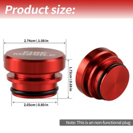 UYYE Enchufe del Encendedor De Cigarrillos Enchufe A Prueba De Polvo De Aluminio Billet, Botón, Accesorios para El Interior del Automóvil Se Adapta A La Mayoría De Los Vehículos Y Barcos Automotrices