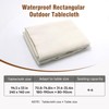 Beige Table Cloths for 6 Foot Rectangle Tables 55 x