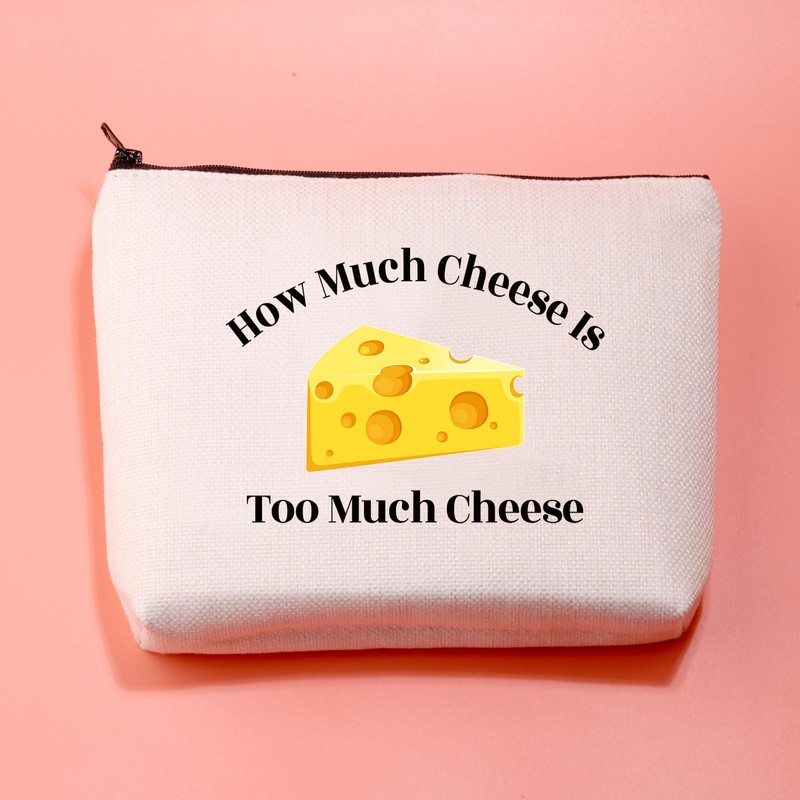 Funny Cheese Lover Gift Cheese Makeup Zipper Bag How Much