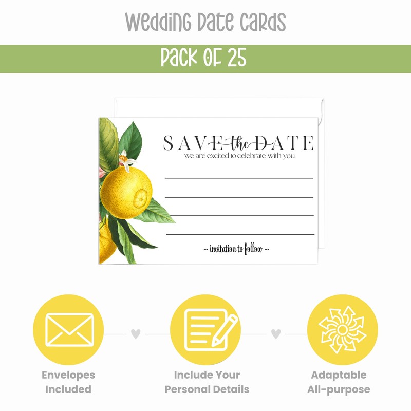 Paper Clever Party Main Squeeze Save the Date with Envelopes,