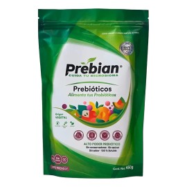 Prebian Prebiótios 450 Probióticos Fibra Vegano Azúcar