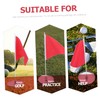 CORHAD 1 Set Golf Flagpole Training Flag for Golfing Small