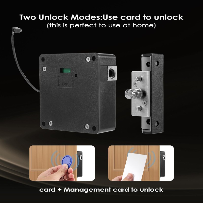 Clickinline Electronic Cabinet Lock Hidden DIY Invisible Cabinet Lock RFID