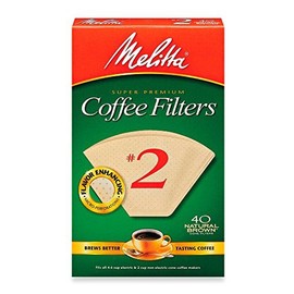 Melitta 40-Count Number 2 Natural Brown Super Premium Coffee Filters