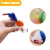 DFsucces Cat Catnip Mice Toys,17 Pcs Cat Mouse Toys,Soft Mouse