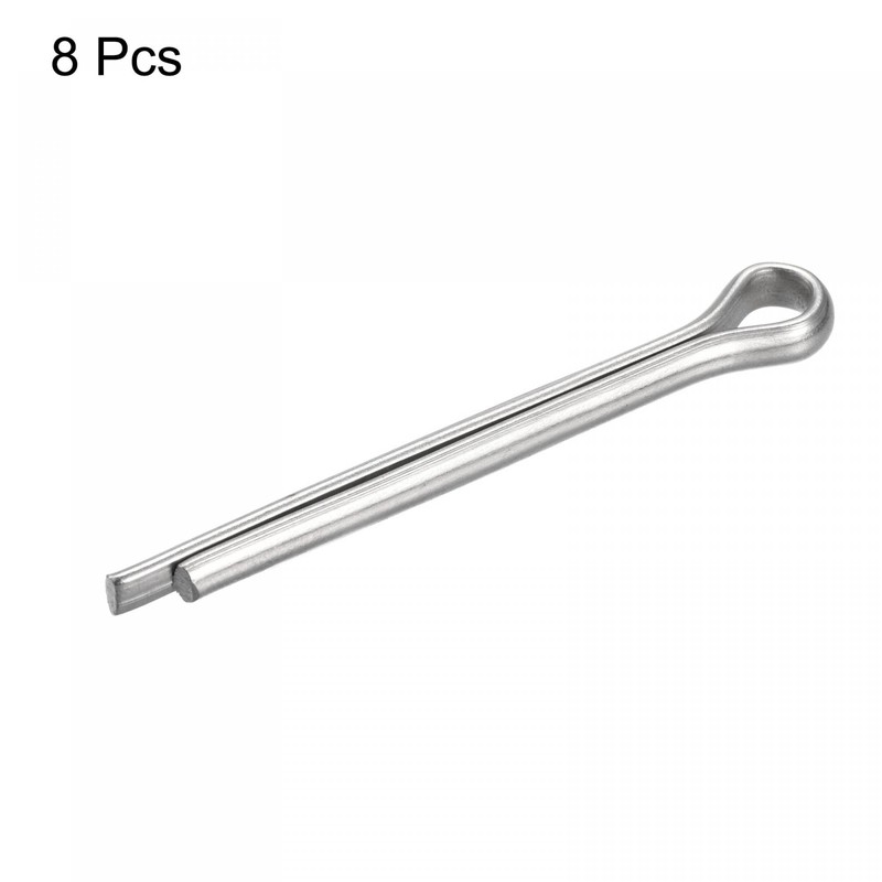 sourcing map Split Splint 6 x 60 mm Stainless Steel