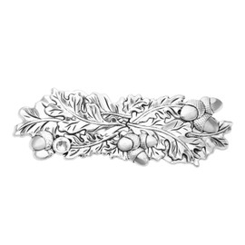 ECSiNG Oak Leaf Hair Clip Metal Spring Hairpin Silver Oak Leaf Hair Barrette for Thick Thin Hair Vintage Hairpin Hair Styling Accessories