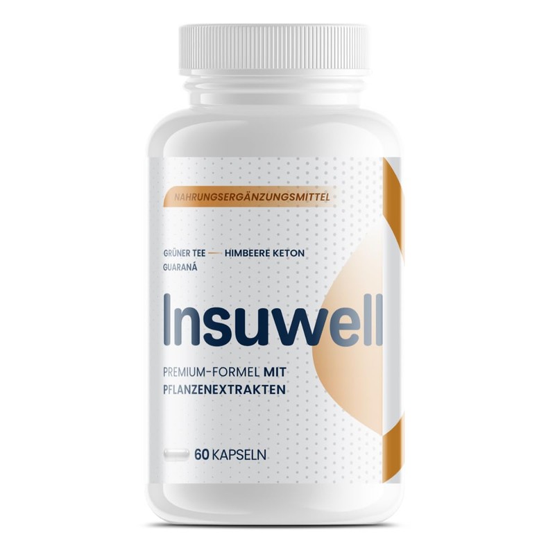 INSUWELL, 60 Capsules, Natural Dietary Supplement, Green Tea and Coffee