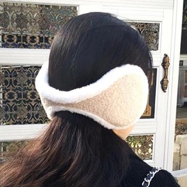 Large hiking and skiing earmuffs beige winter earmuffs ear flaps / 대형 등산 스키 귀마개 베이지 겨울귀마개 귀돌이