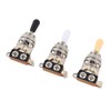 3pcs 3 Way Guitar Toggle Switches Short Straight Switch with