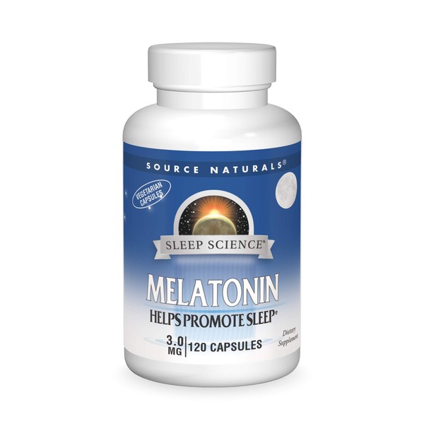 Source Naturals Melatonin 3 mg - 120 Vegetarian Capsules