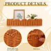4 Set Nursery Book Shelves Scalloped Plastic Artificial Rattan Classroom