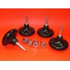 Set Of 4 Black Sofa/Chair Glides