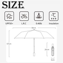 LHLZNB Cute fruits Travel Mini Umbrella for Purse Case，sun umbrella，folding umbrella，Small Compact UV Umbrella Protection Sun-Lightweight Tiny Pocket Umbrella Suitable for Women (Watermelon red)