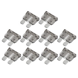 X AUTOHAUX 10pcs Blade Style Fuses 2A Blade Style Fuses for Car Boat Gray
