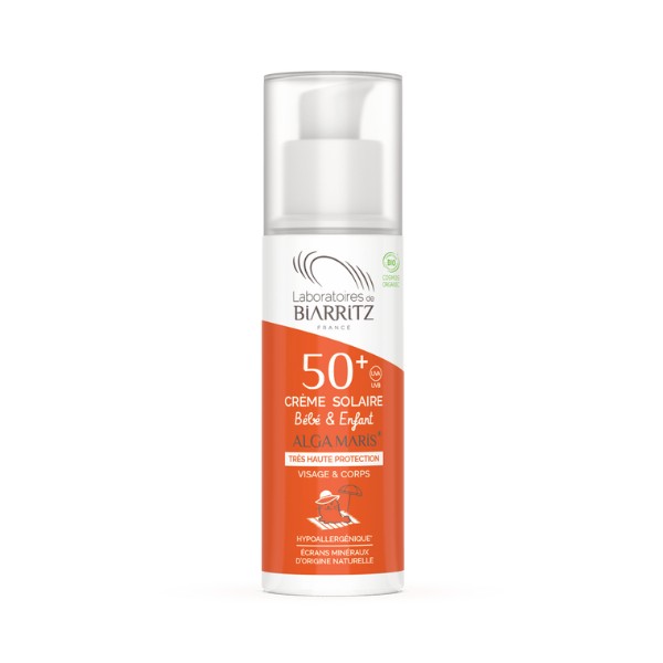 Laboratoires Biarritz Alga Maris Bio Creme Solaire Enfant SPF50+ 100