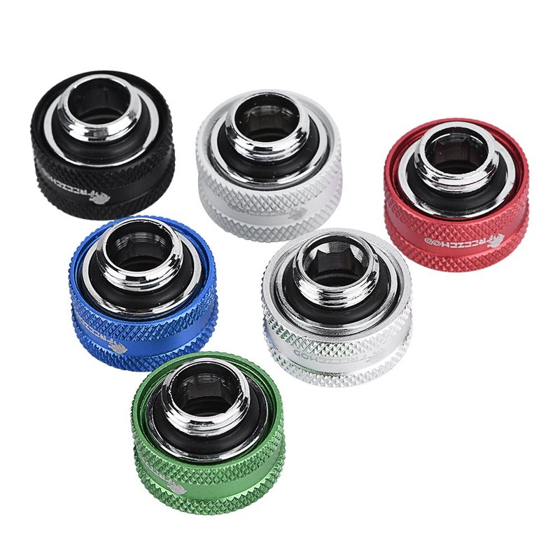 Richer-R Compression Fitting, PC Water Cooling Brass Compression Fitting, 4/6