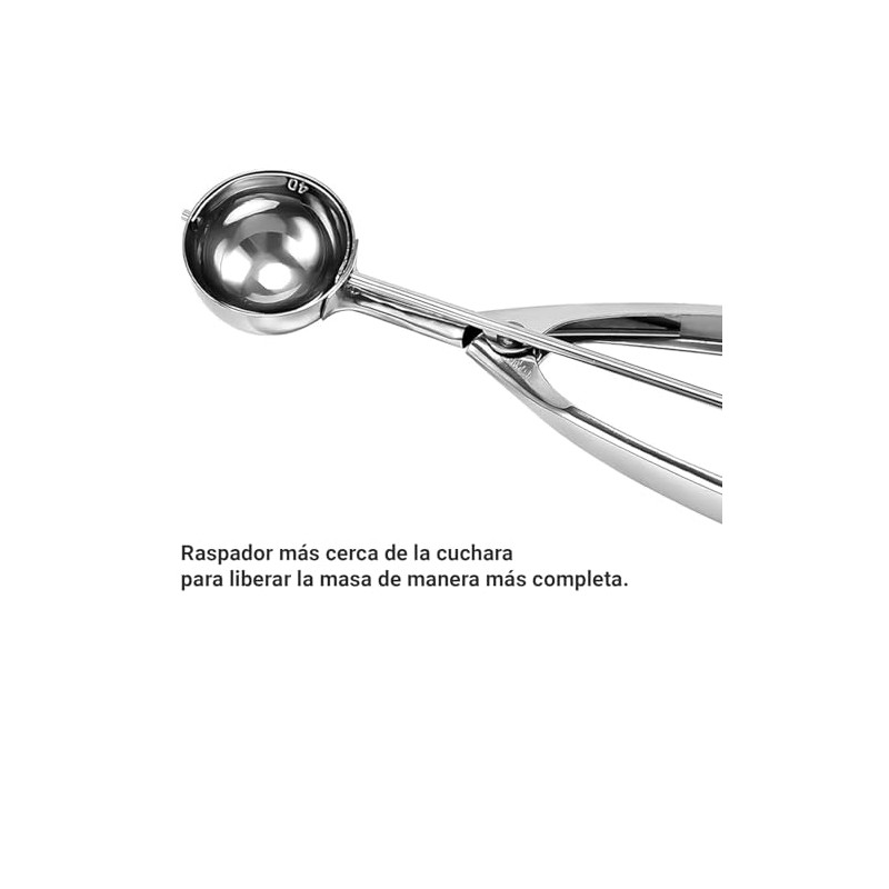 U Chef Cuchara para Galletas, Cuchara de Helado, Cucharas para