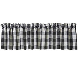 Park Design Valance (Wicklow Check, Black & Cream)