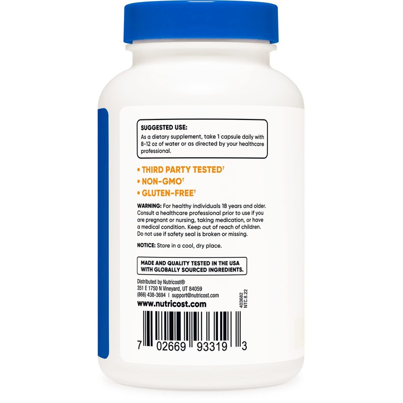 Nutricost Folic Acid (Vitamin B9) 1000 mcg, 240 Capsules (2