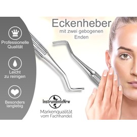 Corner Lifter Foot Care Stainless Steel Foot Care Instrument with Long Fine Ends - Nail Lifter Nail Care Double Instrument Pedicure Instrument Specialist Trade Quality