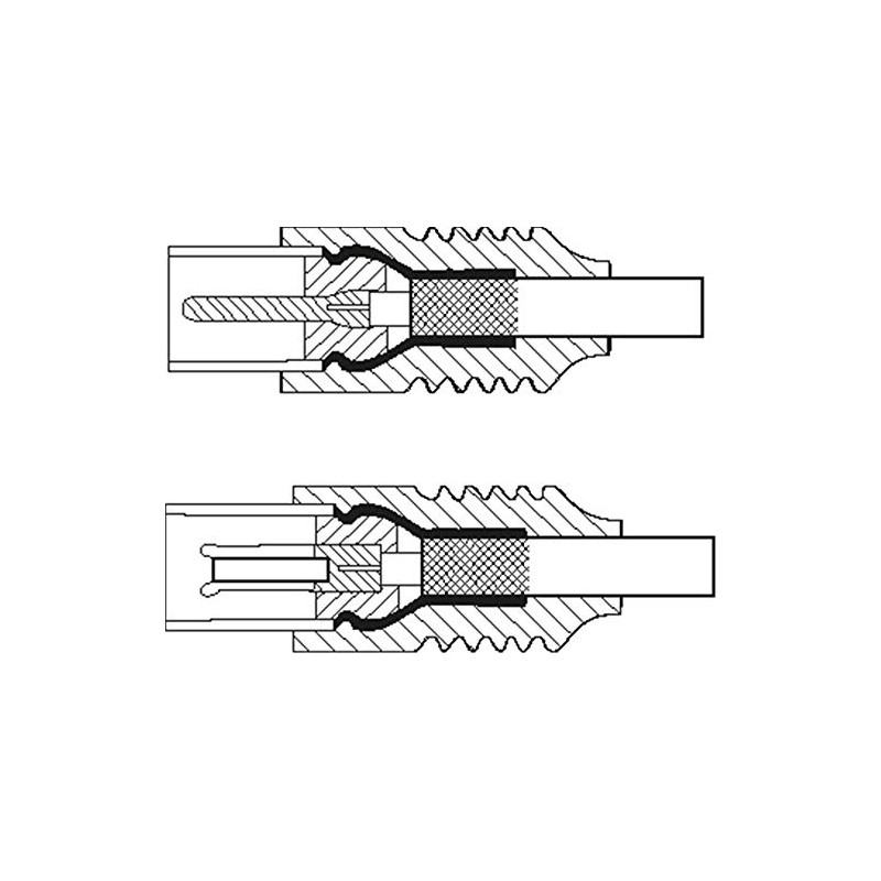 Goobay 66615 Antenna cable (class A >85 dB) 2x shielded