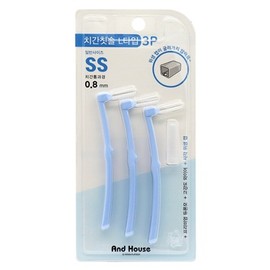 Wooil Dental Interdental Brush L Type 3P SS 0.8mm-9288 5ea