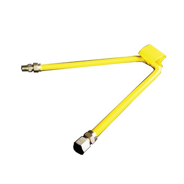 SS Flex Gas Line 1/2” x 72” Yellow With 1/2”MIP