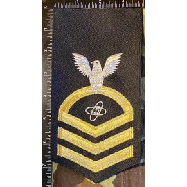 US Navy Gold Rate Electronics Technician Chief Petty Officer rank Patch USN ETC
