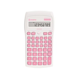 OSAMA - Wissenschaftlicher Taschenrechner mit 56 Funktionen, 10 Mantissa-Ziffern und 2 Exponenten, Schulsachen mit Schiebehülle für staatliche Prüfungen - Schulmaterial für Back to School, Rosa