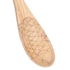5Pcs Soup Spoon Fish Shaped Carved Wooden Rice Spoon Kitchen