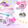 Runcinds Toddler Roller Skates for Girls Kids, 4 Size Adjustable